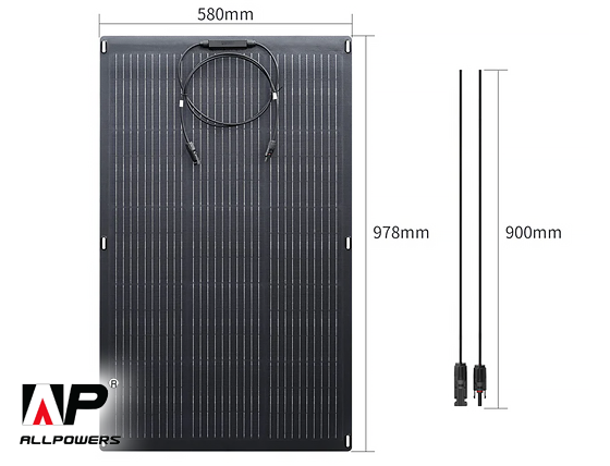 Allpowers: SF100 Flexible Solar Panel 100W